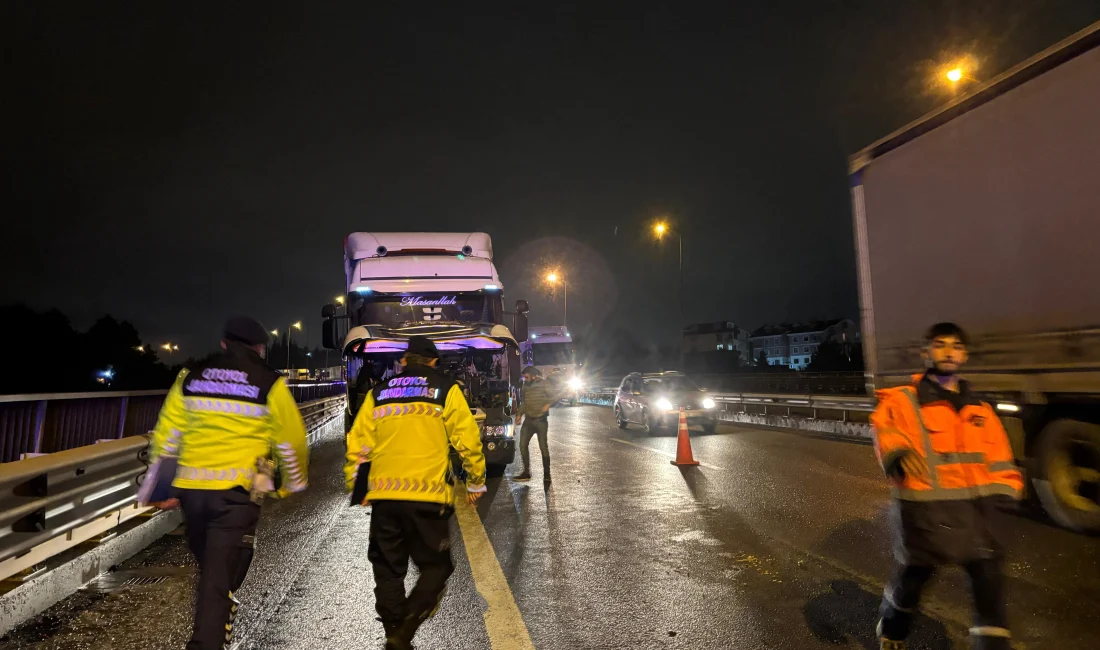 Tem otoyolunun İzmit geçişinde meydana gelen trafik kazasında 4 kişi