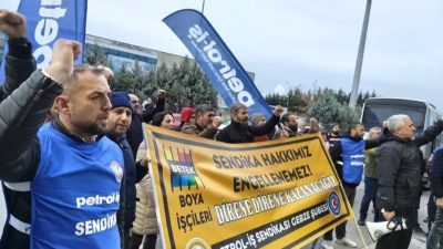 Betek Boya işçilerinin toplu sözleşme talebiyle başlattığı eylemler devam ederken