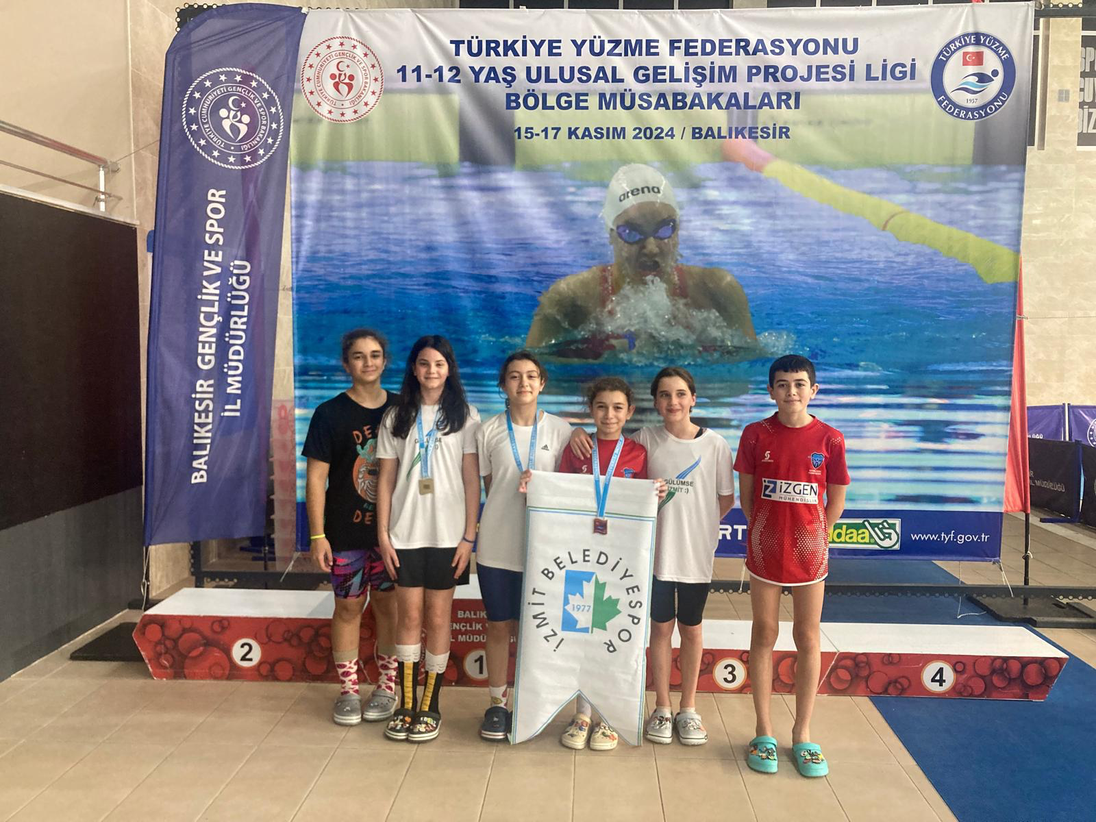 İzmit Belediyespor, Türkiye Yüzme Federasyonunun düzenlediği 11 Yaş Ulusal Gelişim