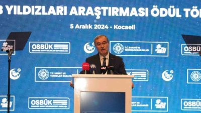Kocaeli’de bu yıl dördüncüsü yapılan OSB Yıldızları Araştırması Ödül Töreni’nde