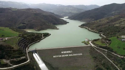 Kocaeli'nin içme suyu ihtiyacının önemli bir kısmını karşılayan Yuvacık Barajı,