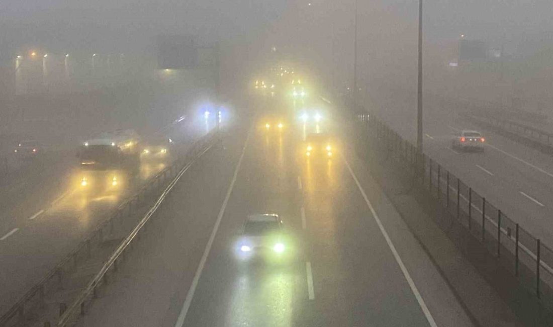 Kocaeli’de etkili olan ve bazı noktalarda etkisini artıran yoğun sis