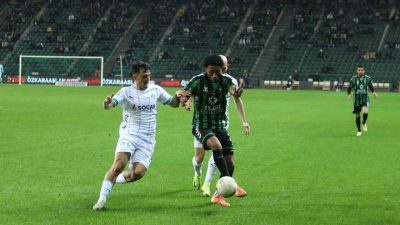 Trendyol 1. Lig’in 18. haftasında Kocaelispor, sahasında Iğdır FK’yı 3-0