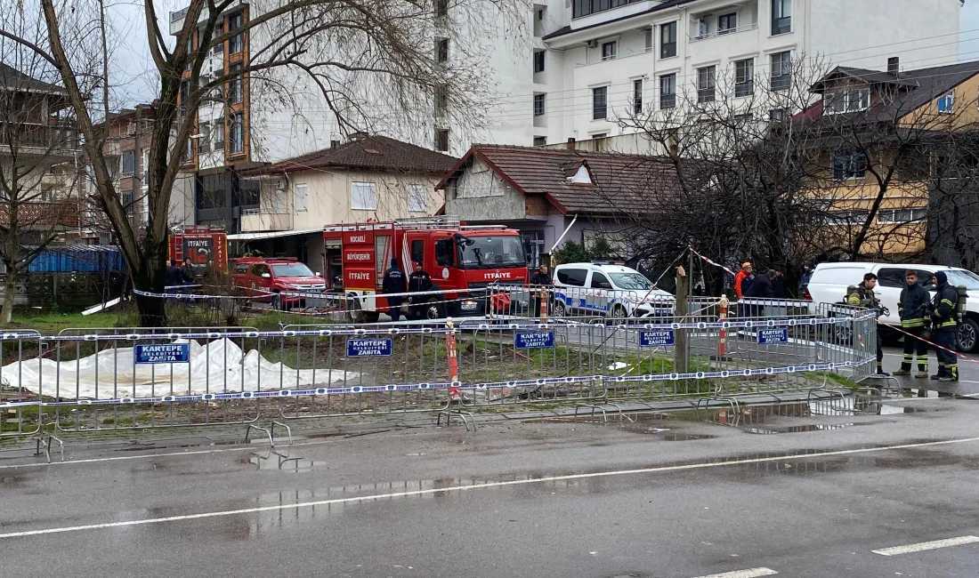 Kocaeli'nin Kartepe ilçesinde metan gazından kaynaklı olduğu düşünülen yangın, numune