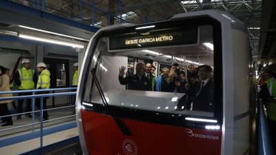 Türkiye’nin yerli ve milli ilk metro hattı olan Gebze-Darıca metrosunda