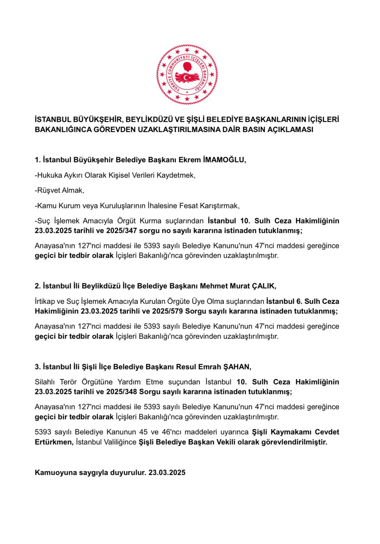 görevden