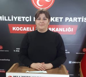 Milliyetçi Hareket Partisi (MHP) Kocaeli KAÇEP İl Başkanı Yasemin Kantaroğlu,