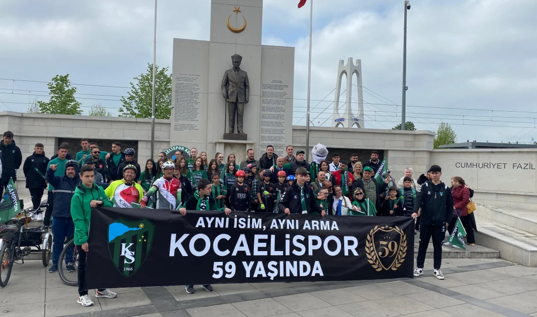 Kocaelispor'un 59. kuruluş yıl dönümü törenle kutlandı. Kent merkezinde toplanan