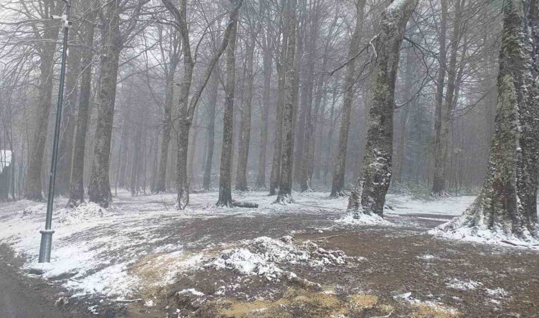 Meteoroloji yetkilileri tarafından yapılan uyarının ardından Kocaeli’nin yüksek kesimlerine nisan