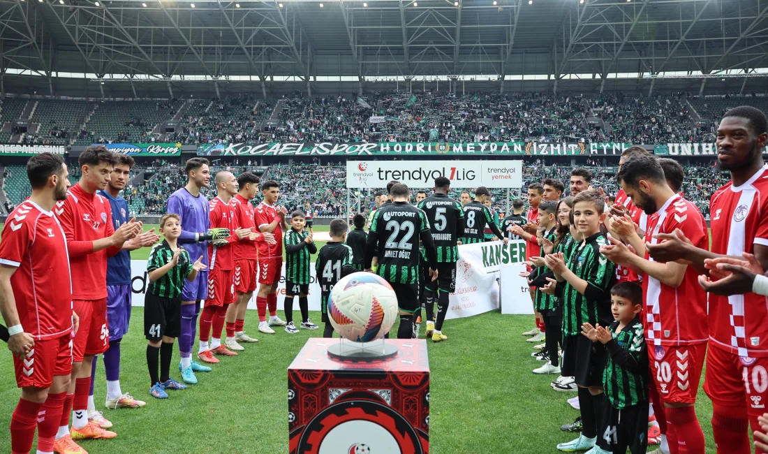 Trendyol 1. Lig'in şampiyonu Kocaelispor son maçında sahaya, Ankara Keçiörengücü