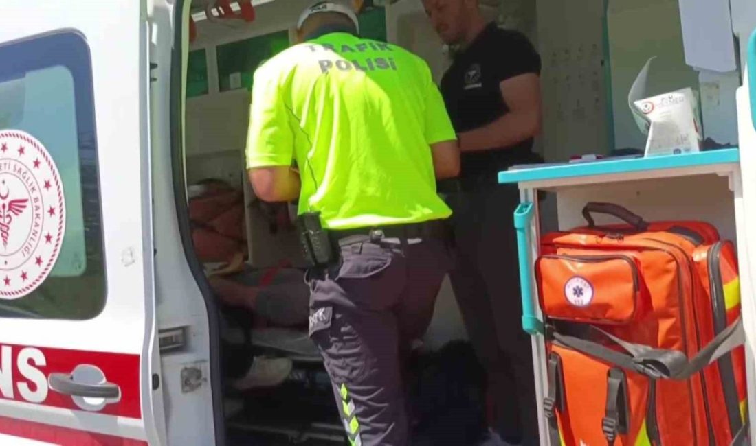 Kocaeli’nin Başiskele ilçesinde sapaktan dönerken motosikletten düşen sürücü yaralanarak hastaneye