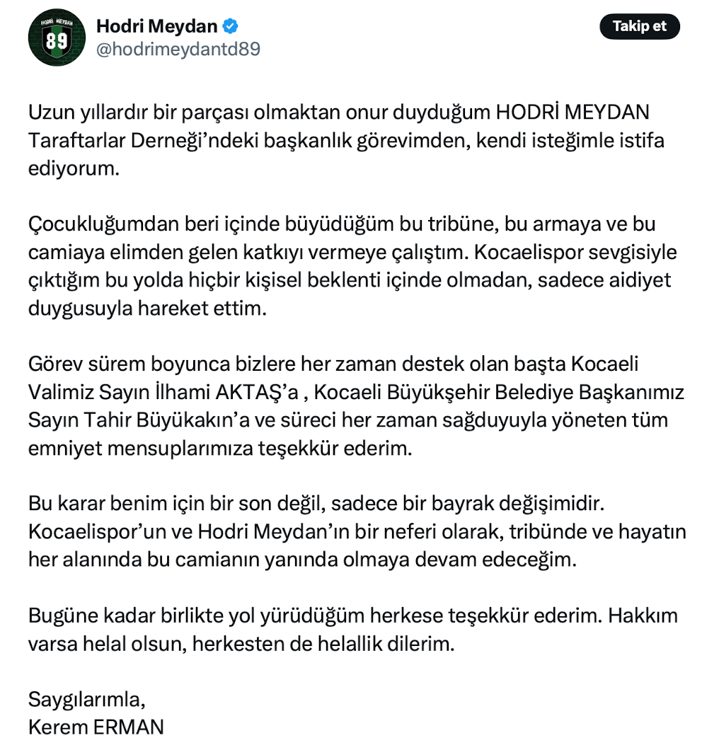 istifa