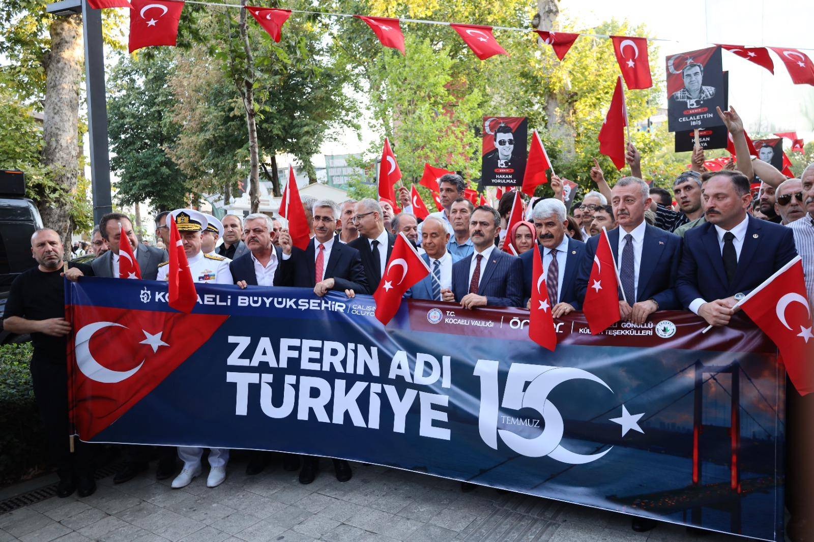 Kocaeli Valiliği, Kocaeli Büyükşehir Belediyesi ve sivil toplum kuruluşlarının 15