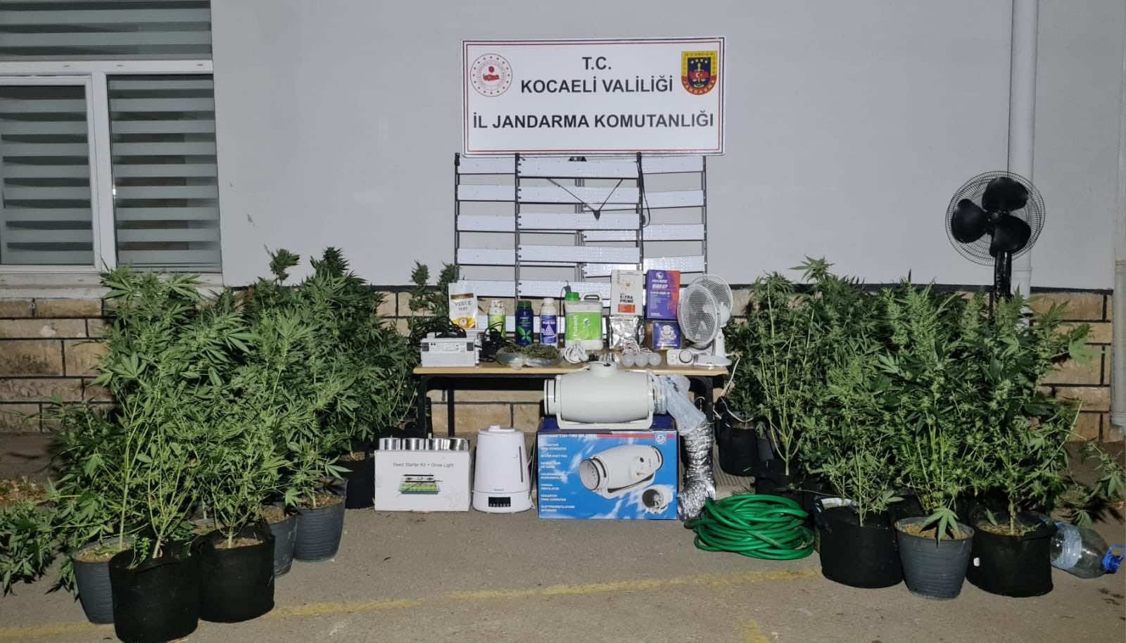 Kocaeli'nin İzmit ve Kandıra ilçelerinde yapılan operasyonlarda, 3 kilo 960