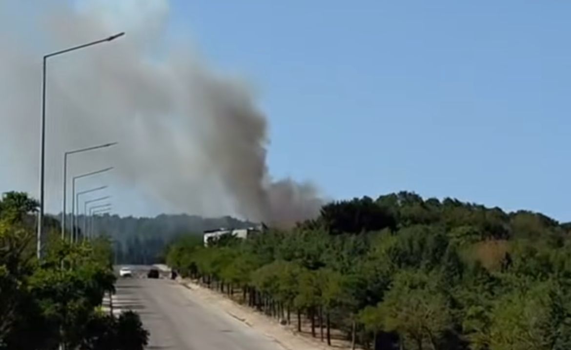 Kocaeli İzmit’te Umuttepe kampüsü civarındaki kent ormanında çıkan yangın, rüzgarın