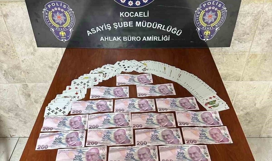 Kocaeli’nin Kartepe ilçesinde umuma açık eğlence ve istirahat yerlerinde kumar