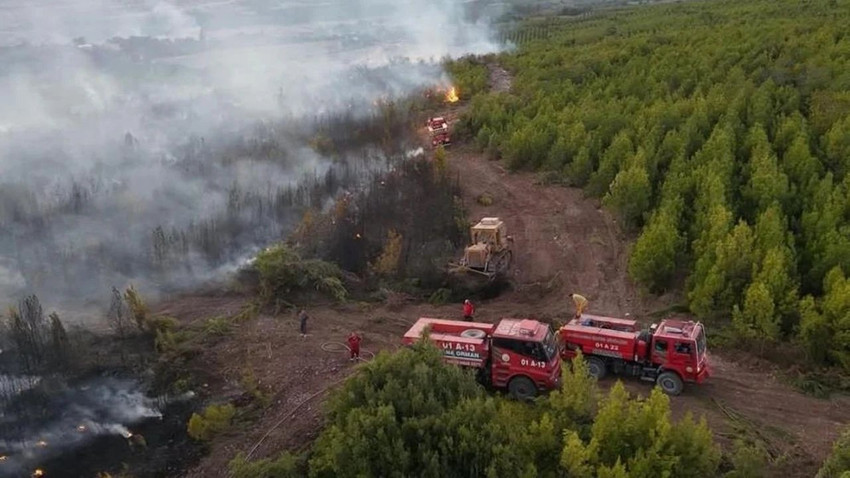Osmaniye’nin Hasanbeyli ilçesinde çıkan orman yangınına müdahale için yola çıkan