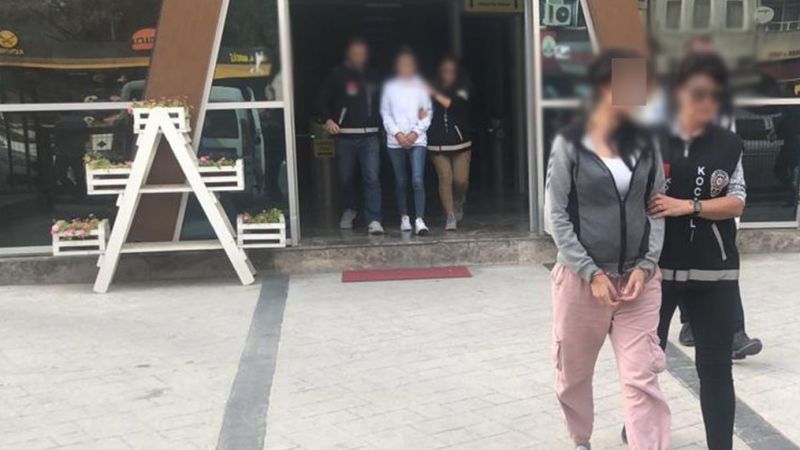 İzmit'te kurdukları dernekte fuhuş yaptırdığı iddiasıyla gelin ve hamile olduğu