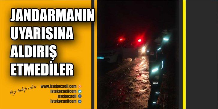 Kocaeli’nin Kartepe ilçesinde Kuzuyayla mevkiinde çadır kuran 2 kişi, etrafların