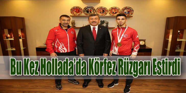 Darıca Belediyesi’nin Milli Karatecisi Eray Şamdan, Hollanda’da yapılan Premier Lig