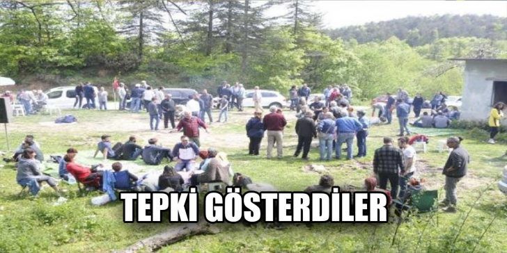 Kocaeli Büyükşehir Belediyesi’nin ormanlıkta atık yakma tesisi yapılmasına yönelik projesine tepki gösterenler, alanda