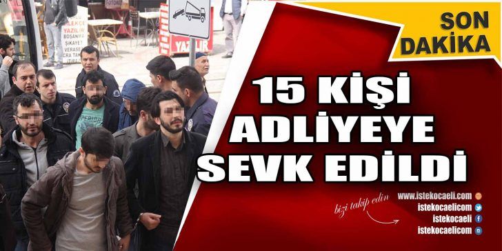 Kocaeli’de FETÖ/PDY yapılanmasına yönelik düzenlenen iki ayrı operasyonda gözaltına alınan