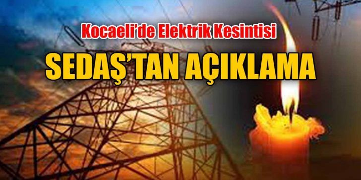 Kocaeli’de bugün elektrik kesintisi yaşanıyor. Sedaş’ın yaptığı açıklamaya göre Derince’de