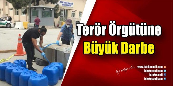 Kocaeli Emniyet Müdürlüğü Uyuşturucu ile Mücadele Şubesi ekipleri, terör örgütünün