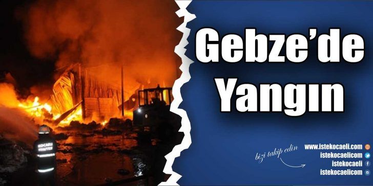 Kocaeli’nin Gebze ilçesindeki bir atık bertaraf ve geri kazanım tesisinin
