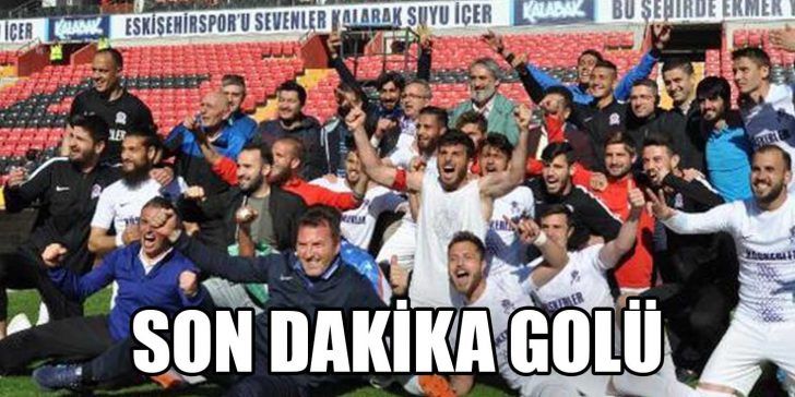 Eskişehir’de oynanan karşılaşmada Altınova Belediyespor’u 90+3’üncü dakikada Oğuz Başaran’ın attığı