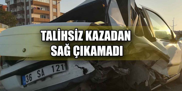 Kocaeli’nin Gebze ilçesinde arızalanarak yol ortasında kalan otomobile arkadan hızla
