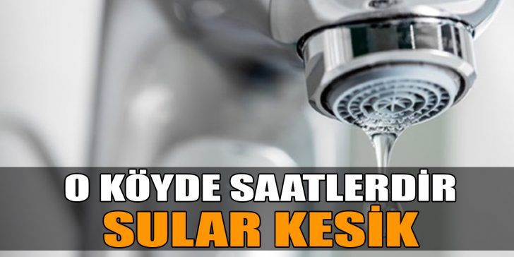 Kartepe ilçesine bağlı Karatepe köyünde dün akşam saatlerinde su kesintisi