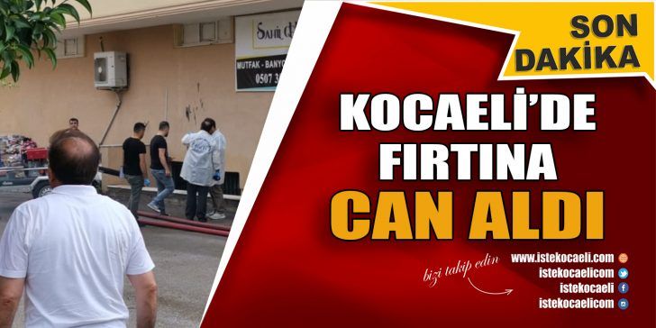 Kocaeli’nin Darıca ilçesinde sağanak nedeniyle bir depodan yaralı olarak kurtarılan