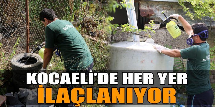 Kocaeli Büyükşehir Belediyesi vektörle mücadele ekipleri yaz mevsimi öncesi vektör