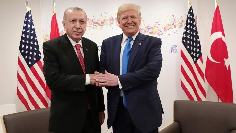 Cumhurbaşkanı Recep Tayyip Erdoğan ile ABD Başkanı Donald Trump, 25