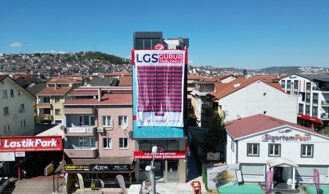 İzmit Belediyesi, Çınar Akademi’nin YKS ve LGS’de başarılı öğrencilerin isimlerinin