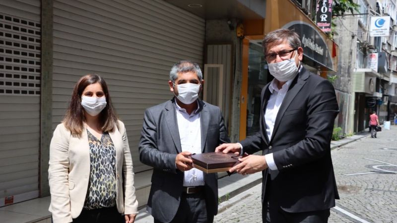 CHP İl Başkanı Harun Özgür Yıldızlı ve yönetimi, CHP Gebze