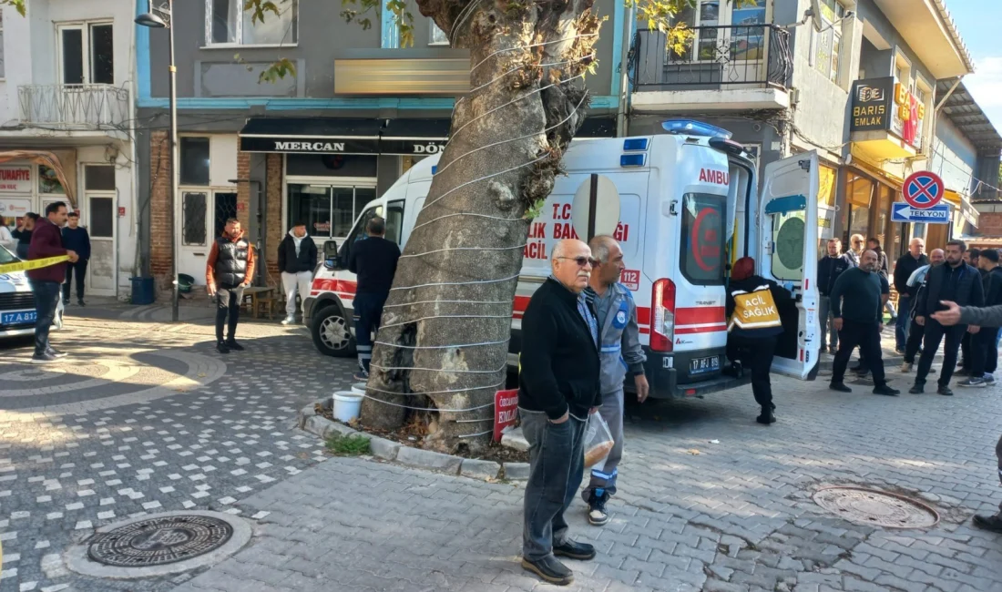 Çanakkale'nin Ezine ilçesinde bir kadın, iş yerinde eşi tarafından av