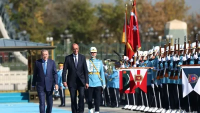 Cumhurbaşkanı Recep Tayyip Erdoğan, Almanya Başbakanı Friedrich Merz'i resmi törenle