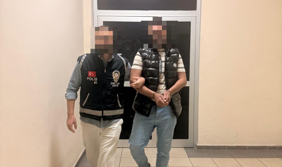 Kocaeli’de polis ekiplerinin titiz çalışmaları sonucu, hırsızlık suçundan aranması bulunan