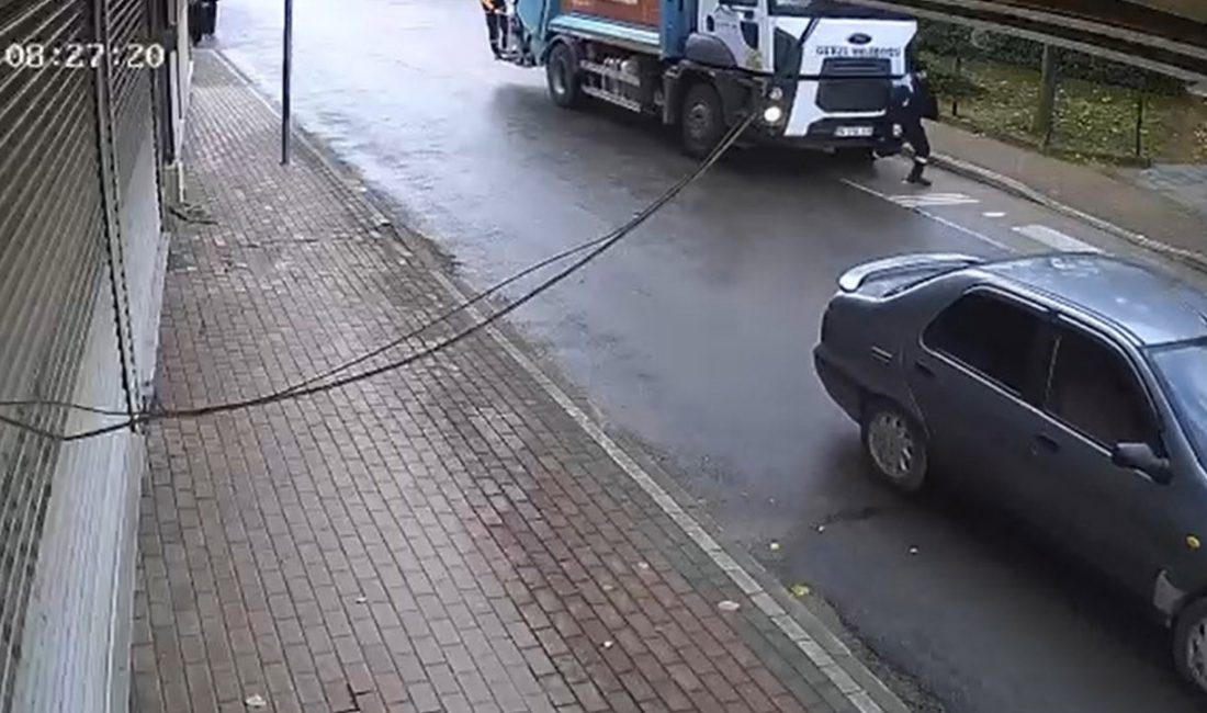 Kocaeli'nin Gebze ilçesinde belediye işçisinin çöp kamyonunun altında kalarak hayatını