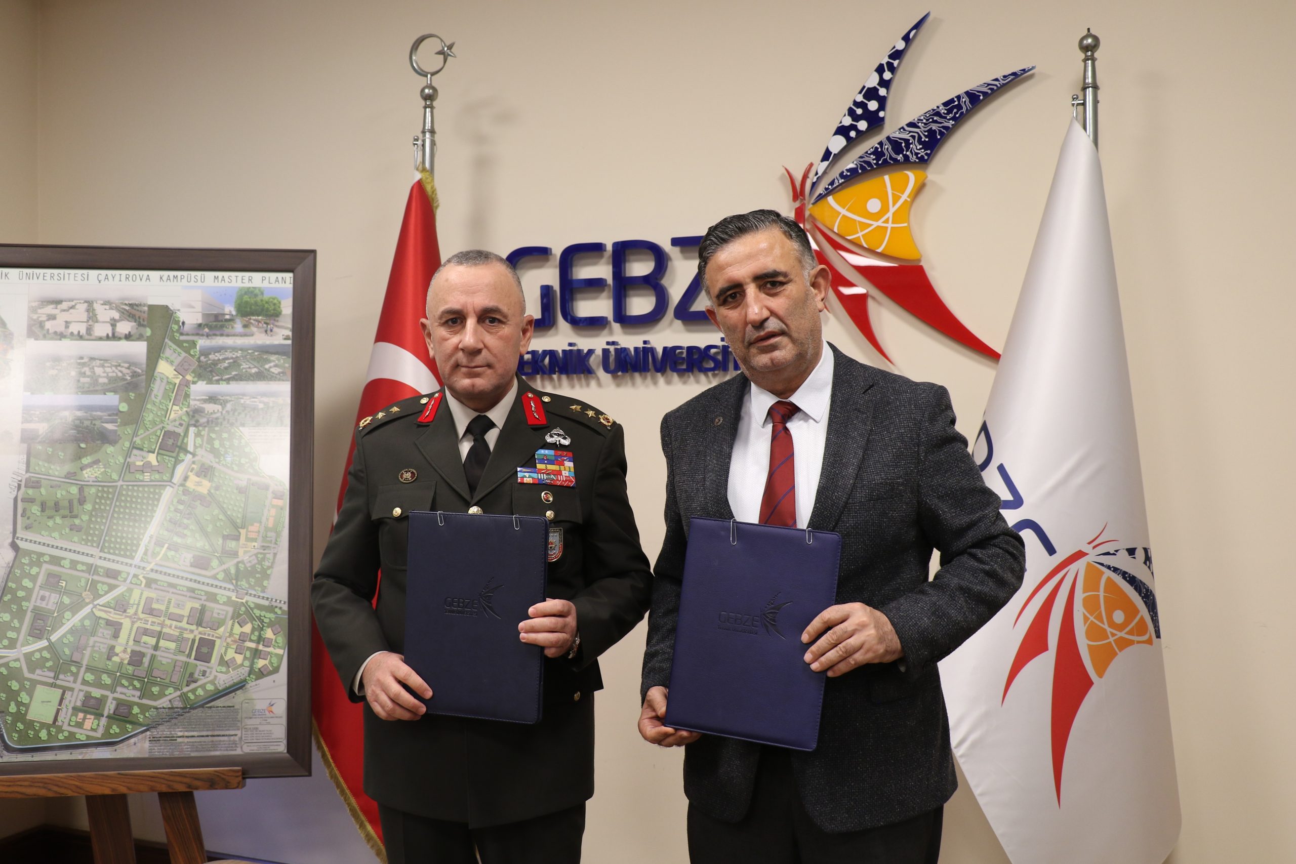 Gebze Teknik Üniversitesi ile Piyade Okul Komutanlığı arasında imzalanan protokol,