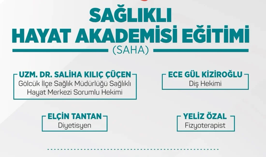 Gölcük Belediyesi; ilçe halkının sağlıklı yaşama dair farkındalığını artırmak amacıyla,