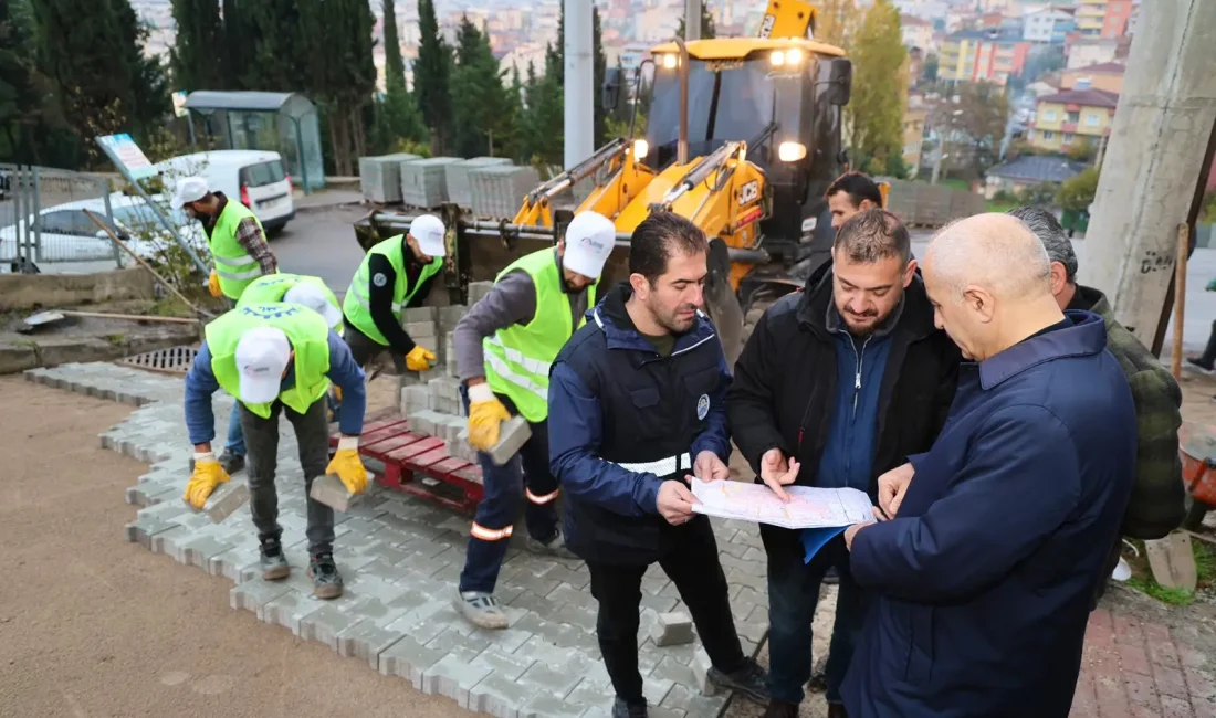 Gebze Belediye Başkanı Zinnur Büyükgöz, Adem Yavuz Mahallesi’nde devam eden