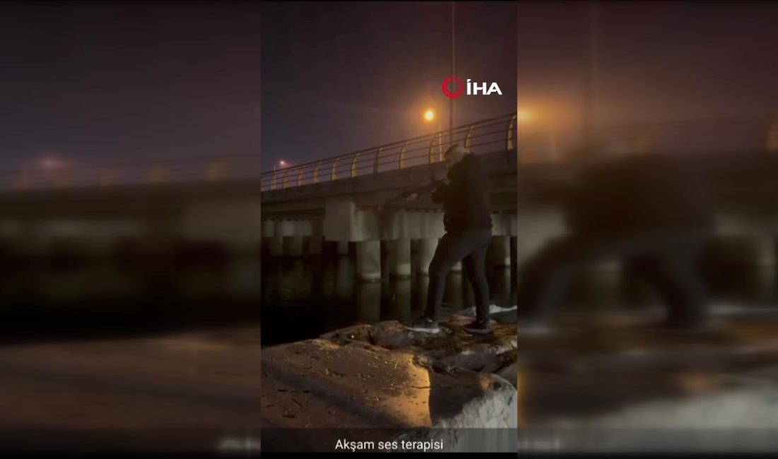Büyükçekmece’de denize pompalı tüfekle ateş edip, sosyal medyada "ses terapisi"