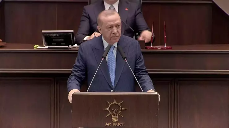 Cumhurbaşkanı Recep Tayyip Erdoğan, Nusaybin-Kamışlı sınır hattında Türk bayrağına yönelik