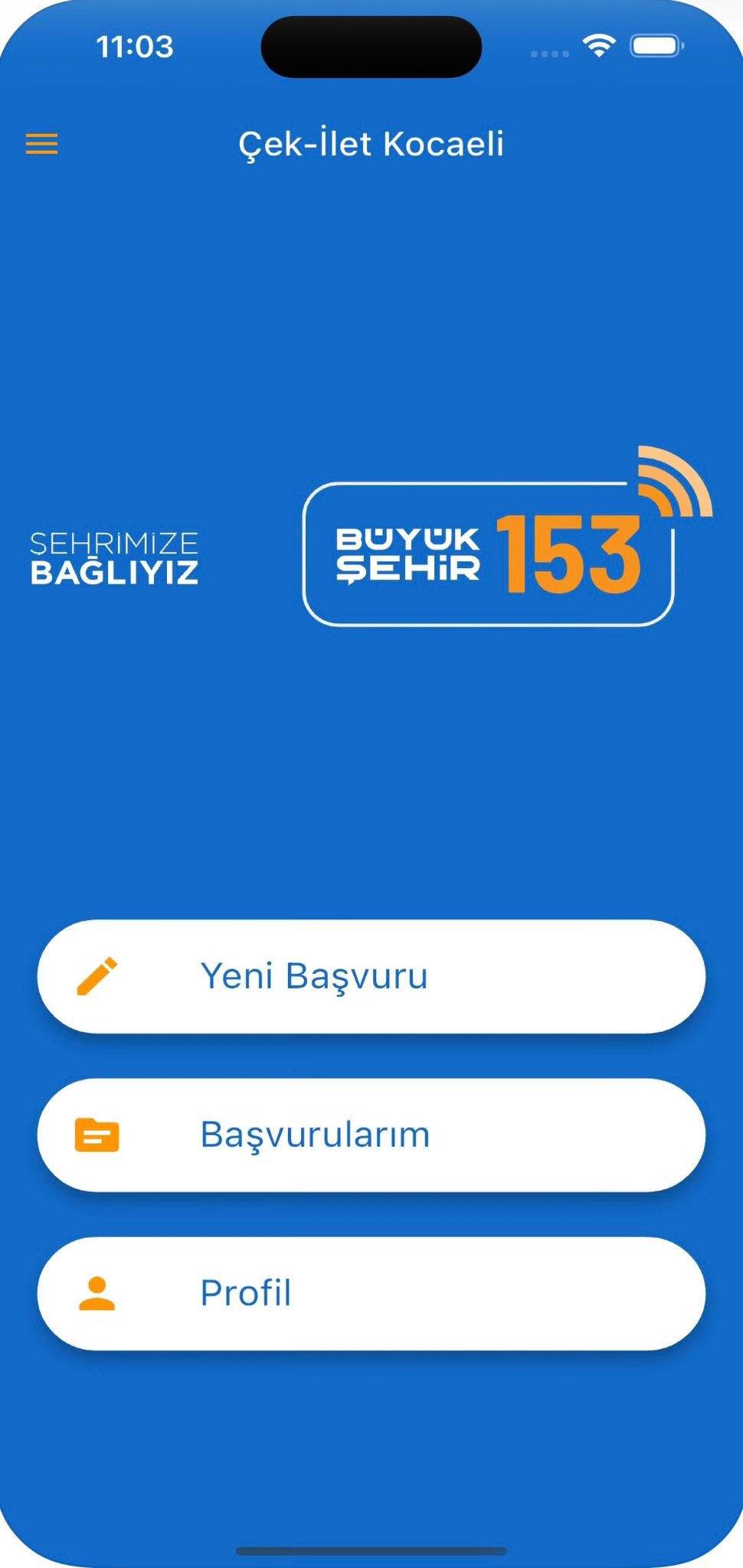 Kocaeli Büyükşehir Belediyesi’nin vatandaşlarla doğrudan iletişimi sağlayan “Çek İlet Mobil