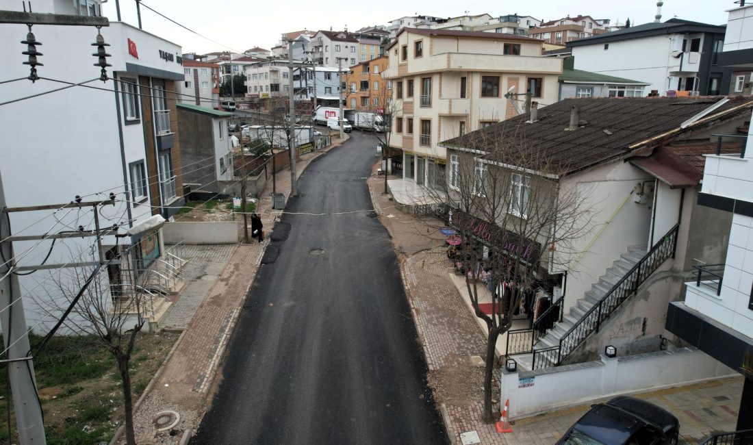 Kocaeli Büyükşehir Belediyesi tarafından Darıca ilçesinde bulunan Sokullu Caddesi’nde üstyapı