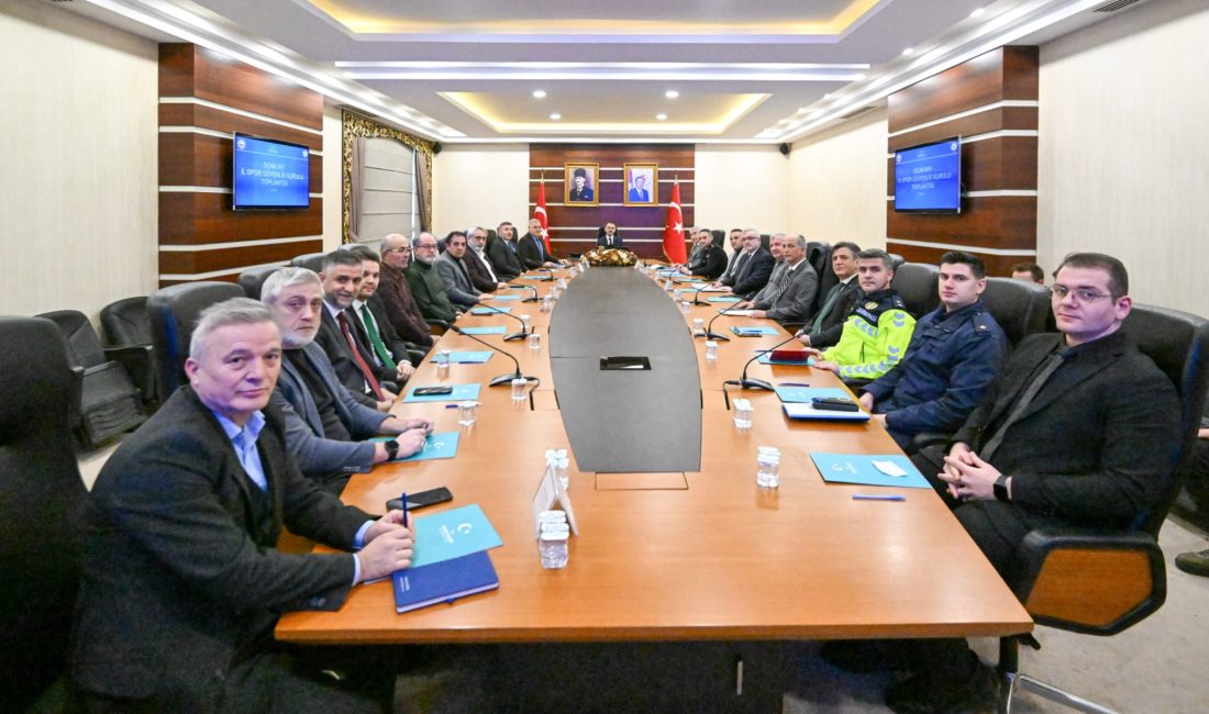 İl genelinde düzenlenecek spor müsabakalarında alınacak güvenlik tedbirleri ile koordinasyon