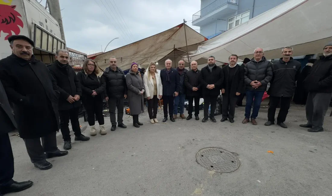 CHP Kocaeli İl Başkanı Erdem Arcan, Dilovası Çarşamba Pazarı’nda pazar
